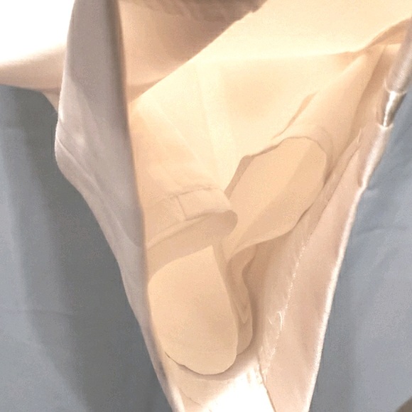 ANN TAYLOR CREAM TUXEDO PANT SATIN TRIM SZ 6 - Picture 7 of 8